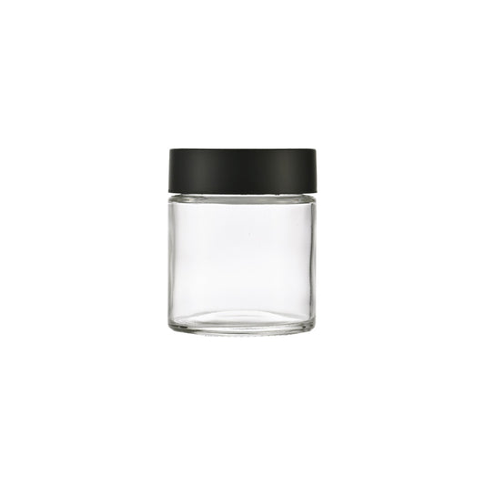 4oz Clear Glass Storage Jar 40Z 60x69MM - Smoke Tech One LLC