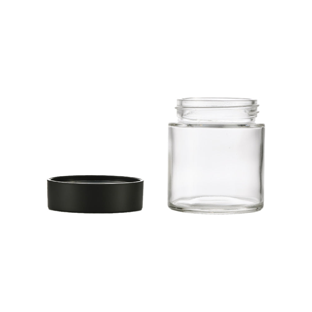 4oz Clear Glass Storage Jar 40Z 60x69MM - Smoke Tech One LLC