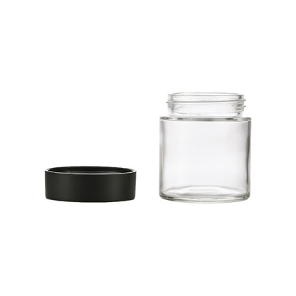 4oz Clear Glass Storage Jar 40Z 60x69MM - Smoke Tech One LLC