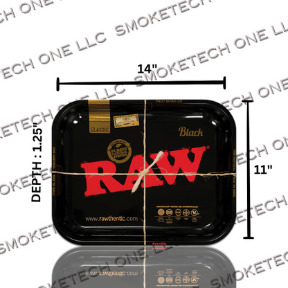 RAW Black Rolling Tray - Multiple Size