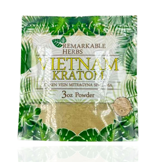 Remarkable Herbs Vietnam Kratom – Green Vein (3oz Powder) - Smoke Tech One LLC