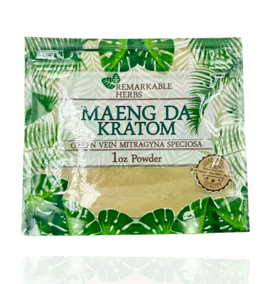Remarkable Herbs Maeng Da Kratom – Green Vein (1oz Powder) - Smoke Tech One LLC