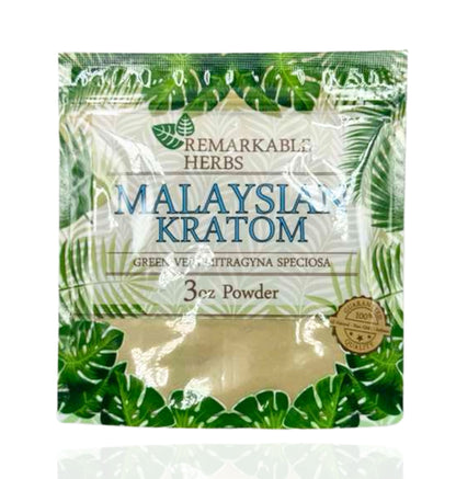 Remarkable Herbs Malaysian Kratom – Green Vein (3oz Powder) - Smoke Tech One LLC