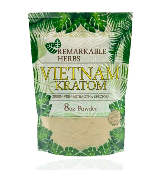 Remarkable Herbs Vietnam Kratom – Green Vein (8oz Powder) - Smoke Tech One LLC