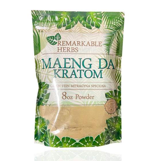 Remarkable Herbs Maeng Da Kratom – Green Vein (8oz Powder) - Smoke Tech One LLC