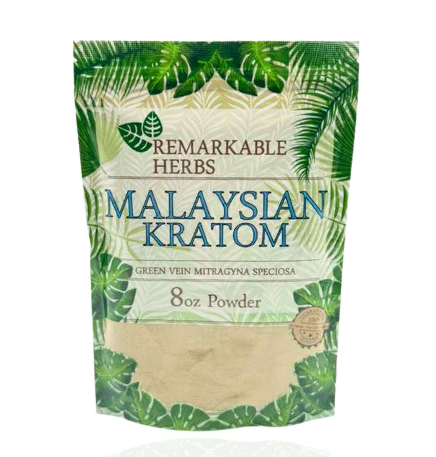 Remarkable Herbs Malaysian Kratom – Green Vein (8oz Powder) - Smoke Tech One LLC