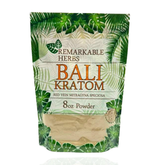 Remarkable Herbs Bali Kratom – Red Vein (8oz Powder) - Smoke Tech One LLC