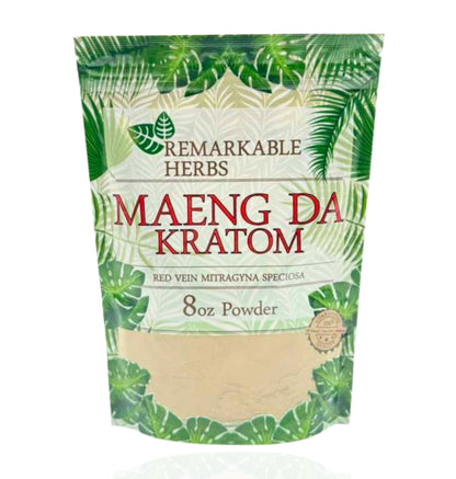 Remarkable Herbs Maeng Da Kratom – Red Vein (8oz Powder) - Smoke Tech One LLC