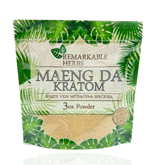 Remarkable Herbs Maeng Da Kratom – White Vein (3oz Powder) - Smoke Tech One LLC