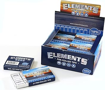 Elements Pre-Rolled Tips - 20 Pack with 21 Tips per Pack