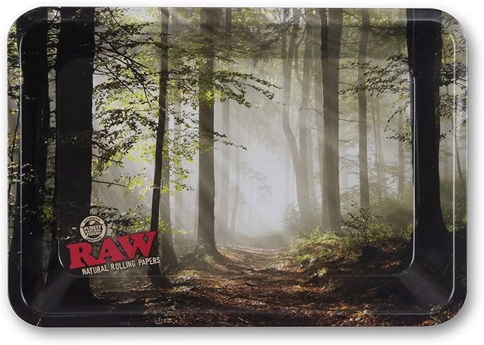 RAW ROLLING TRAY FORREST METAL SMALL