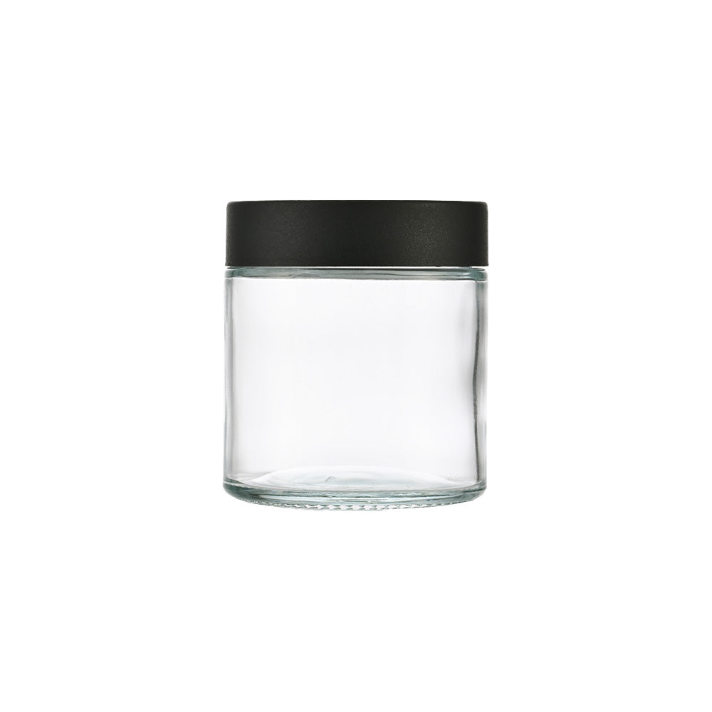 8oz Clear Glass Storage Jar 8 OZ 80x85MM - Smoke Tech One LLC