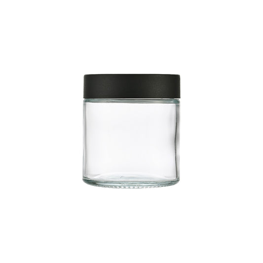 8oz Clear Glass Storage Jar 8 OZ 80x85MM - Smoke Tech One LLC