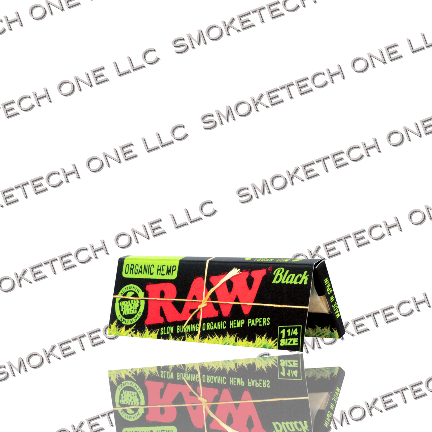 RAW Black 1 1/4 Organic Hemp Rolling Papers