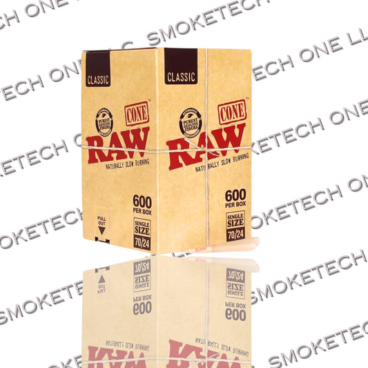 RAW Classic Single Size 70/24 | Bulk Box | 600 Cones