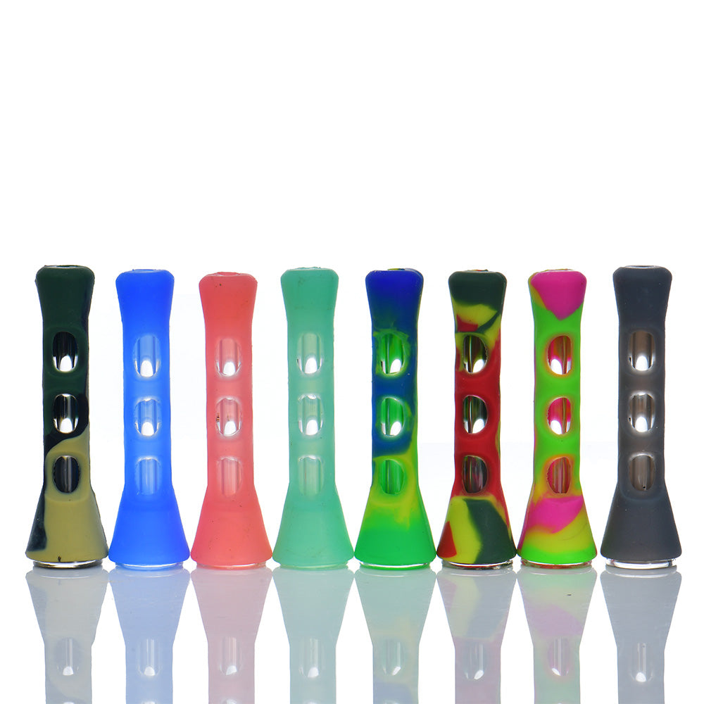 Mini Silicone Spiral Chillum Pipe A-36