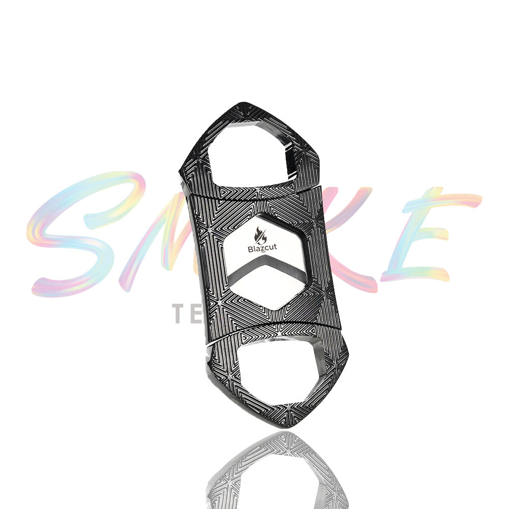 Blazcut Geometric Pattern Cigar Cutter AC009-1 - Smoke Tech One LLC