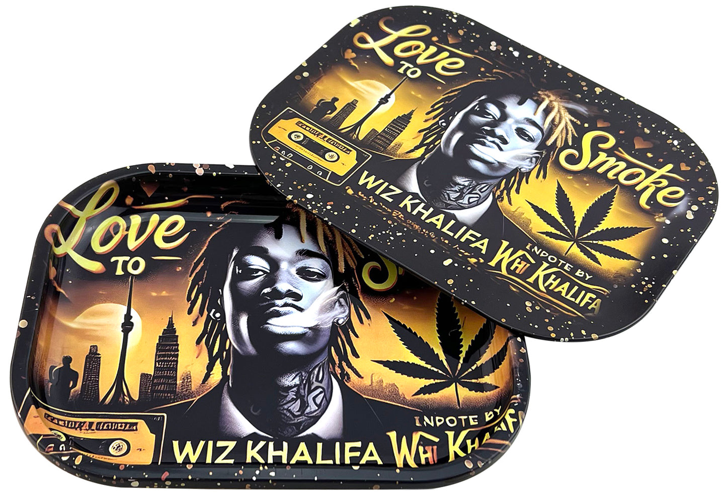 Hipster Love to Smoke" Rolling Tray AP017