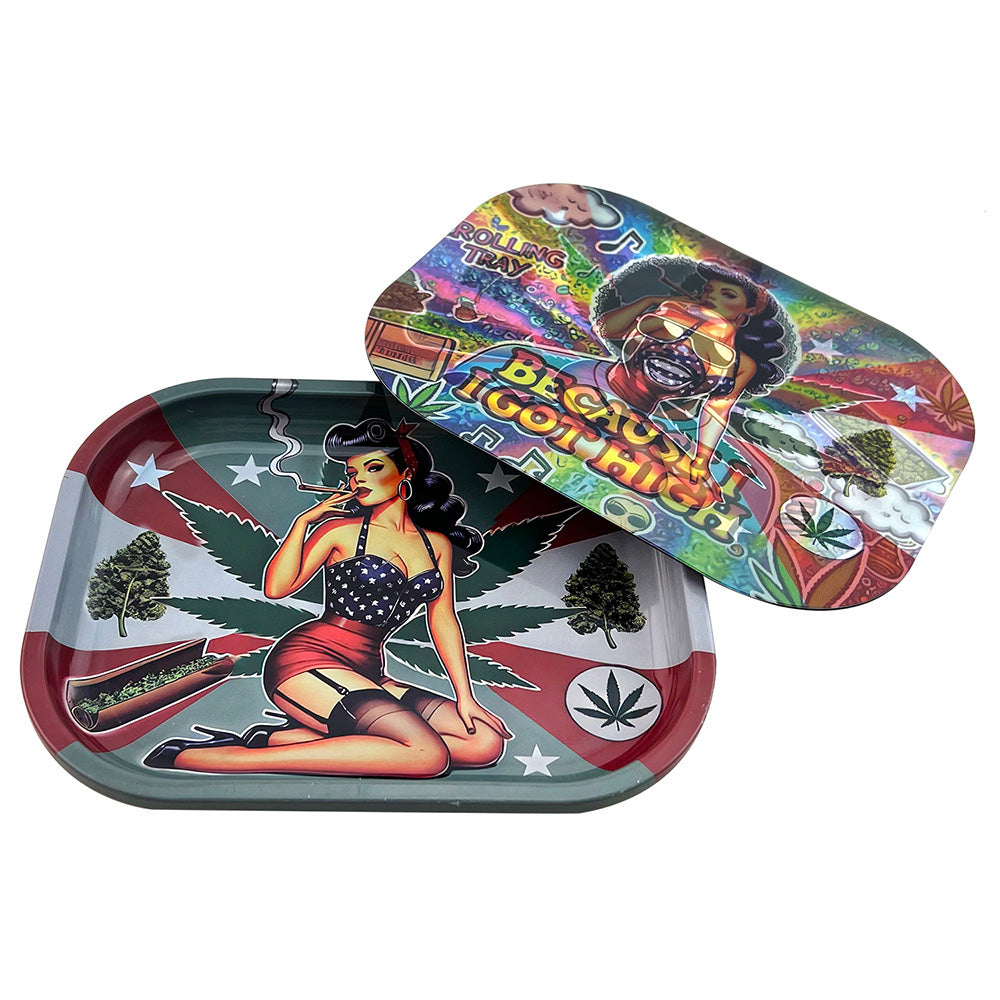 Hipster artwork blend Rolling Tray AP025