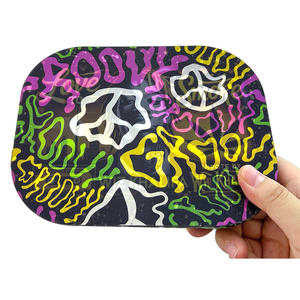 Hipster Smoke & Groovy Peace 3D Cover Rolling tray AP030