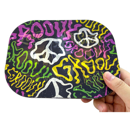 Hipster Smoke & Groovy Peace 3D Cover Rolling tray AP030
