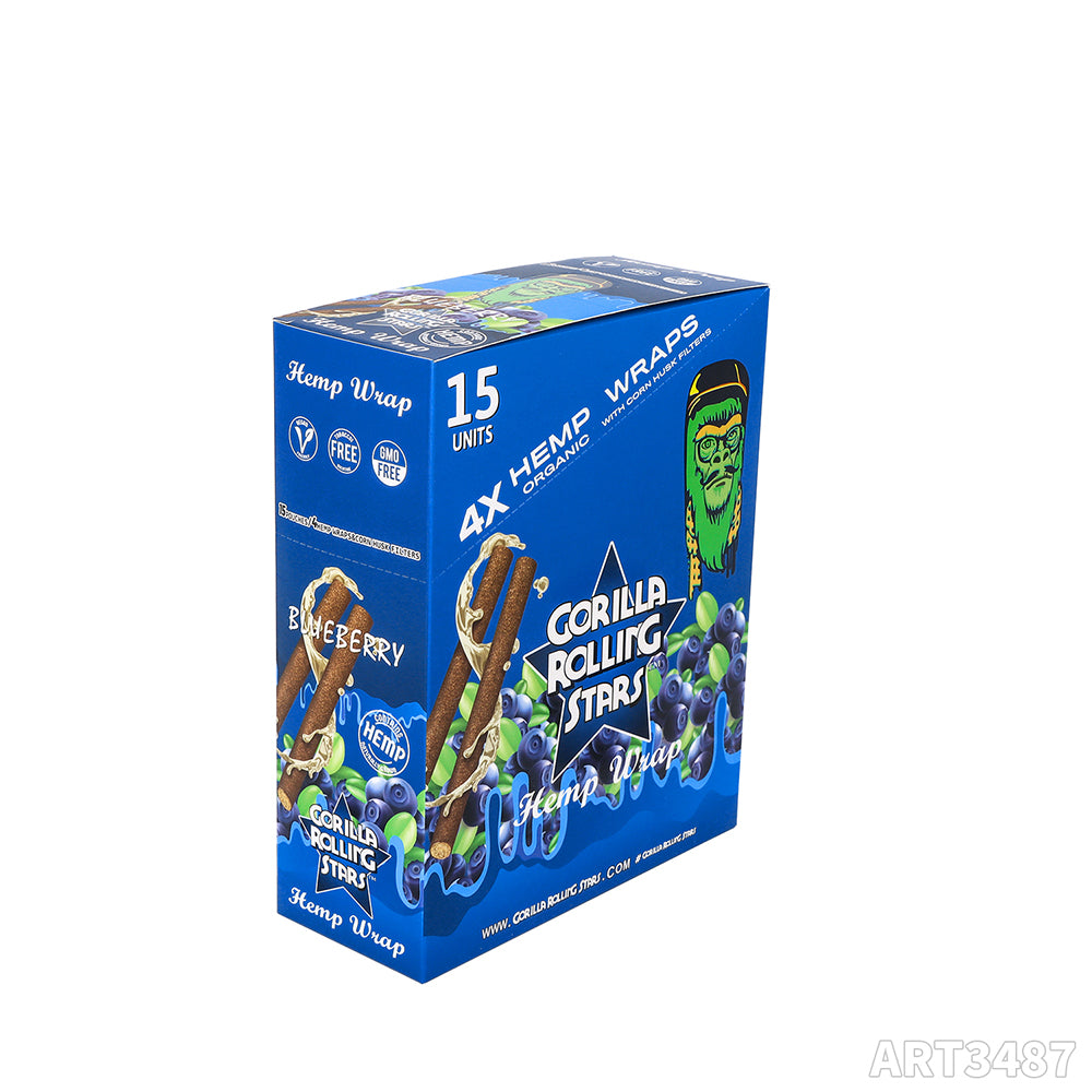 Gorilla Rolling Stars Hemp Wraps ART3487 - Smoke Tech One LLC