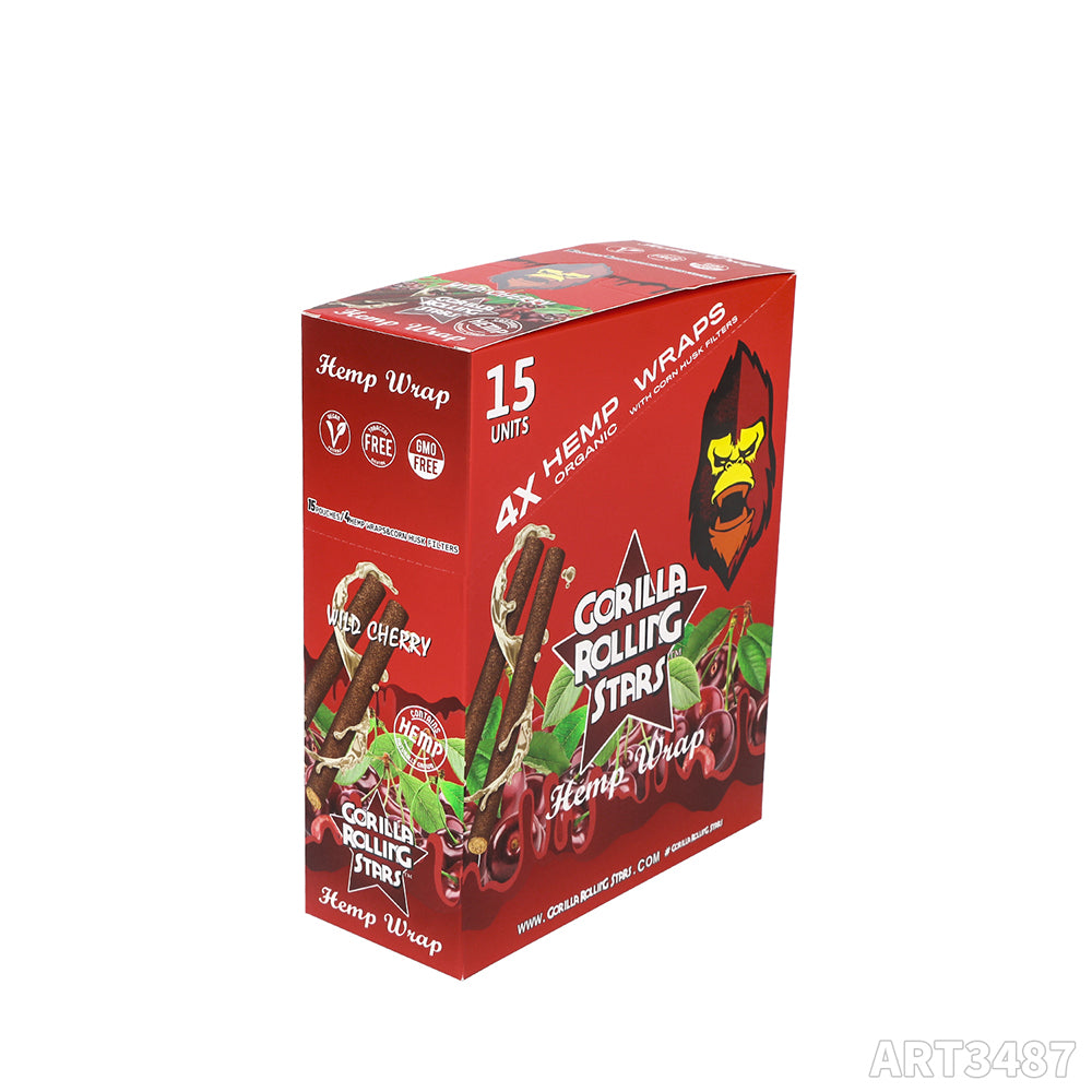 Gorilla Rolling Stars Hemp Wraps ART3487 - Smoke Tech One LLC