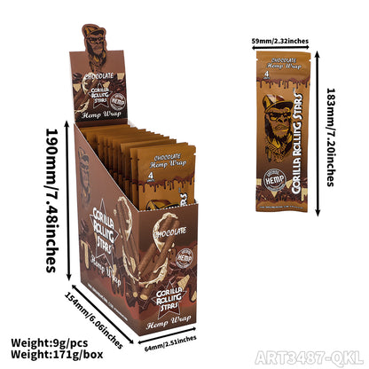 Gorilla Rolling Stars Hemp Wraps ART3487 - Smoke Tech One LLC