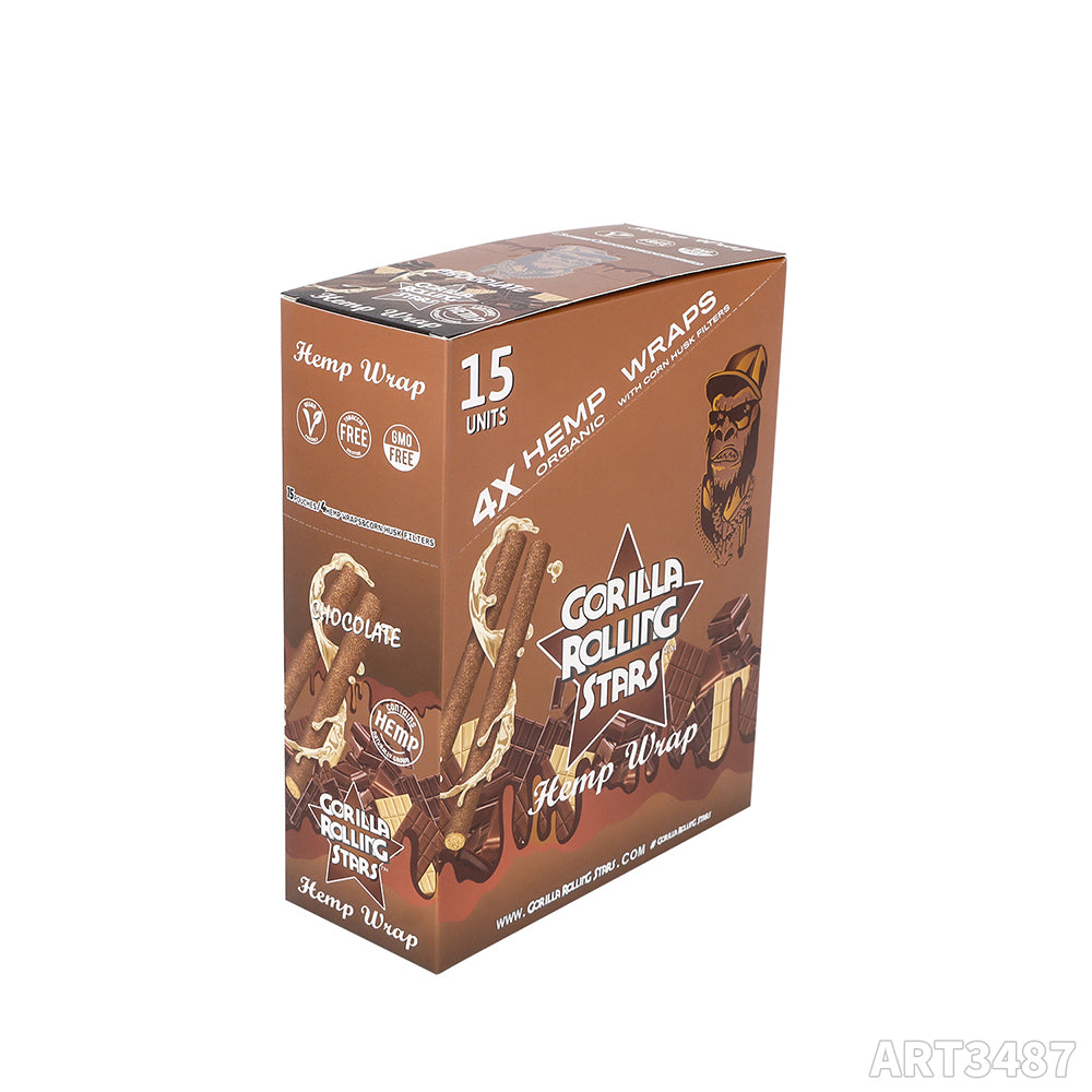 Gorilla Rolling Stars Hemp Wraps ART3487 - Smoke Tech One LLC
