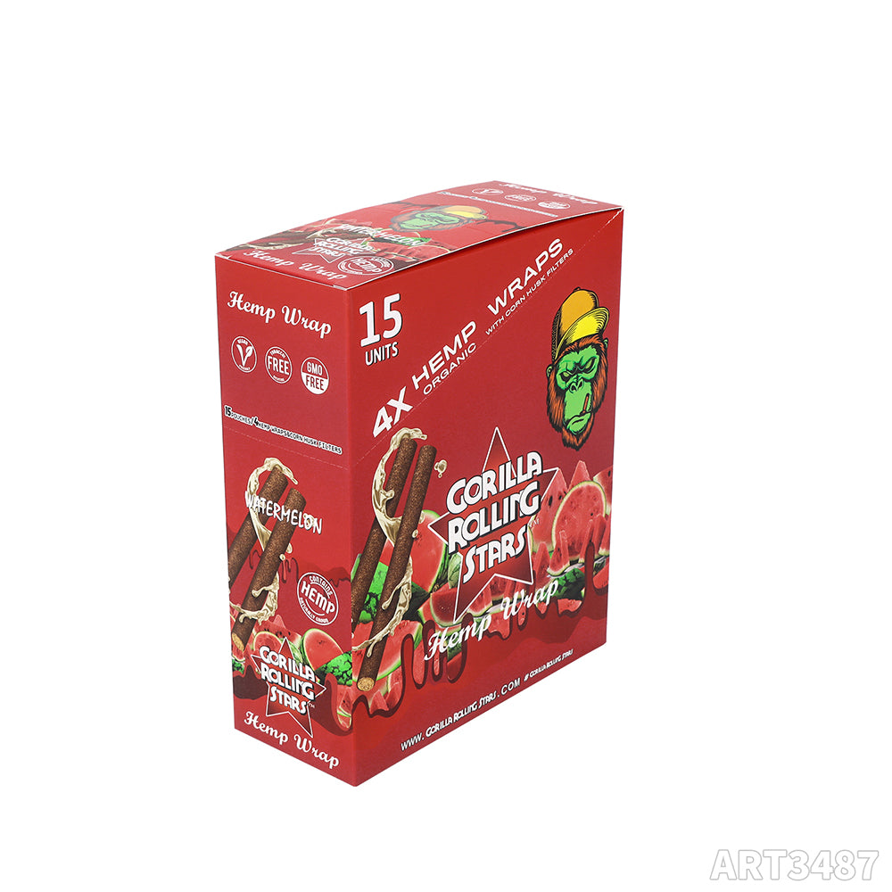 Gorilla Rolling Stars Hemp Wraps ART3487 - Smoke Tech One LLC