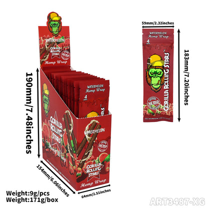 Gorilla Rolling Stars Hemp Wraps ART3487 - Smoke Tech One LLC