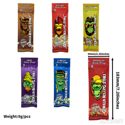 Gorilla Rolling Stars Hemp Wraps ART3487 - Smoke Tech One LLC