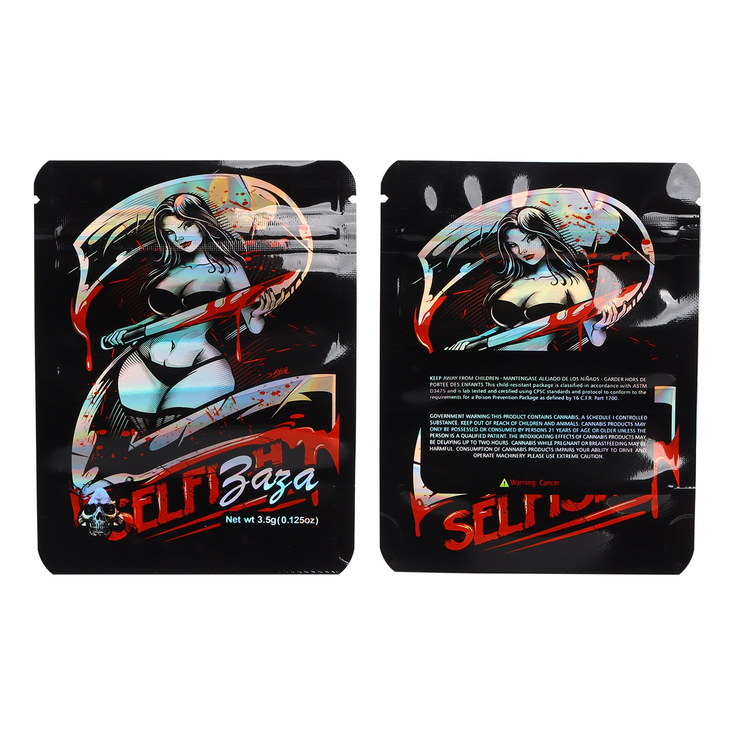 Zaza Slit Blade Mylar Bag BAG-15