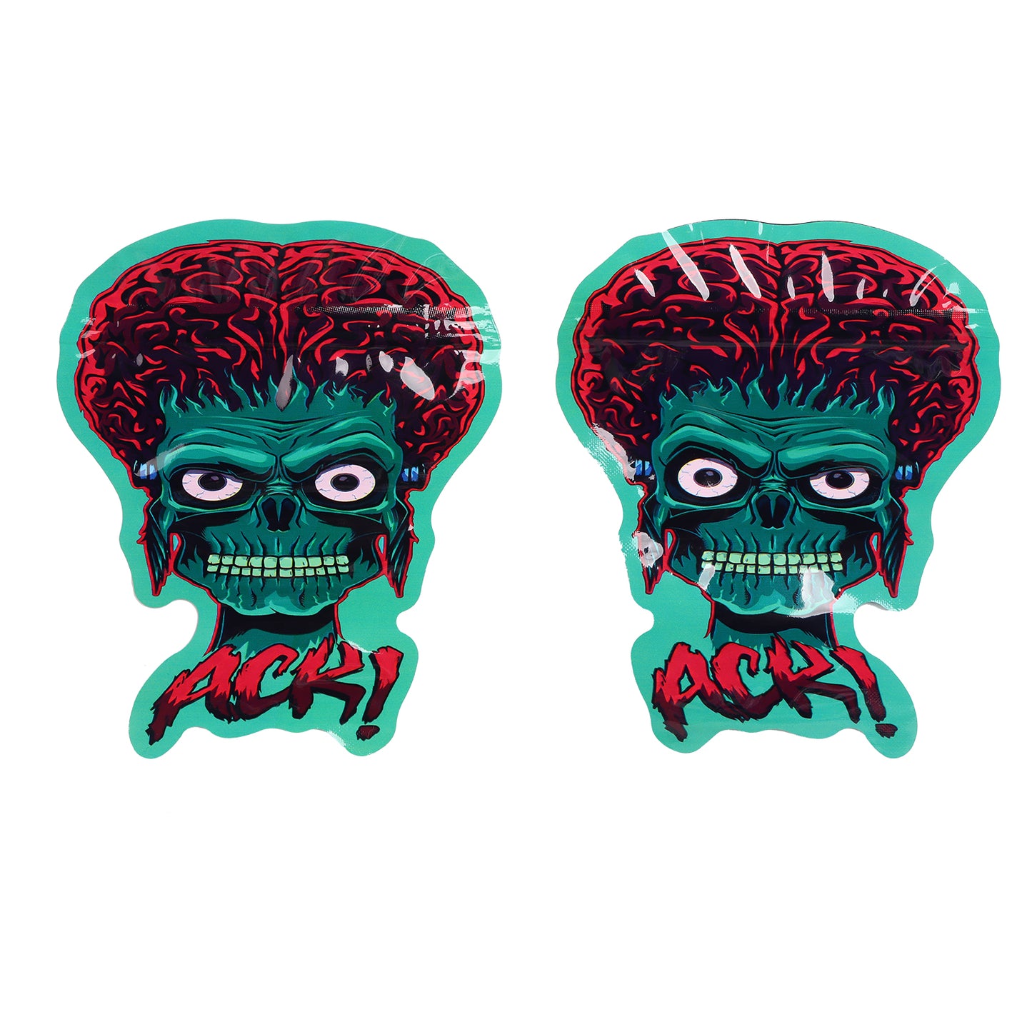 Alien Head Shaped Mylar Bag BAG-19