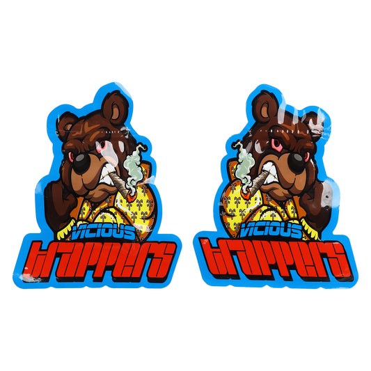 Vicious Trappers Bear Shaped Mylar Bag BAG-20