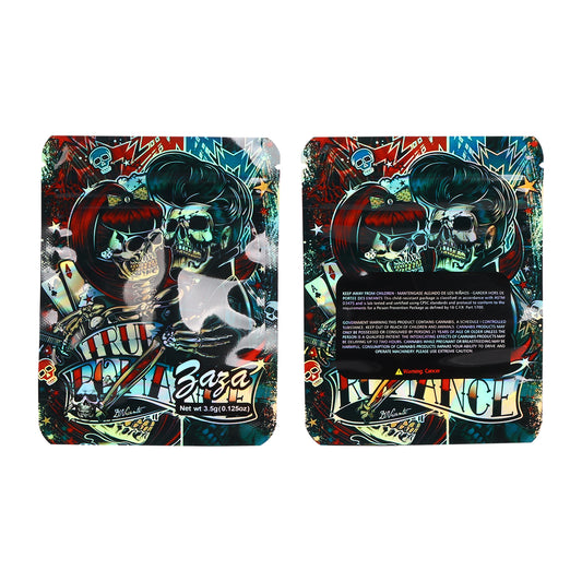 Zaza Skull Wave Mylar Bag BAG-2