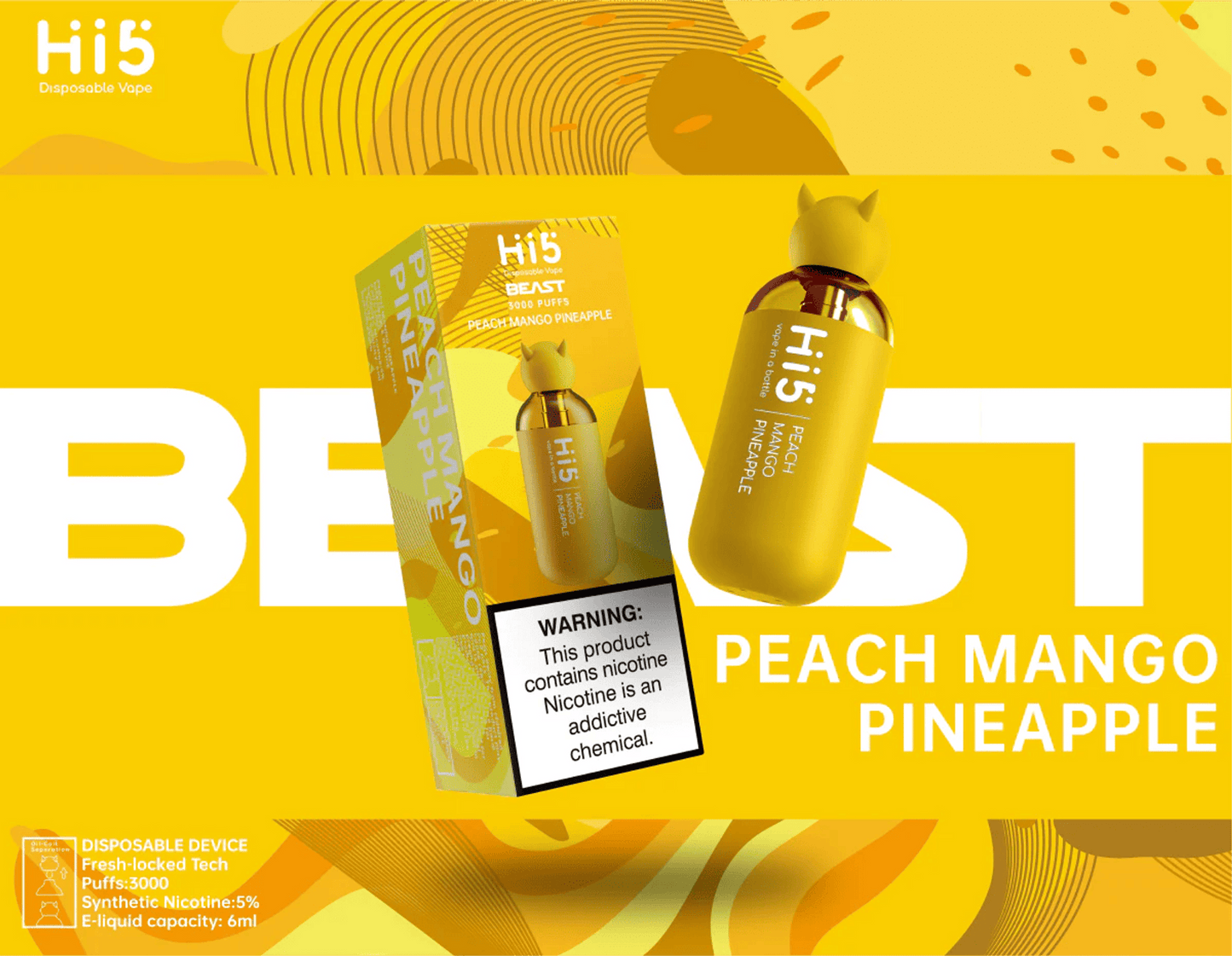 Peach Mango Pineapple - 0% Nicotine