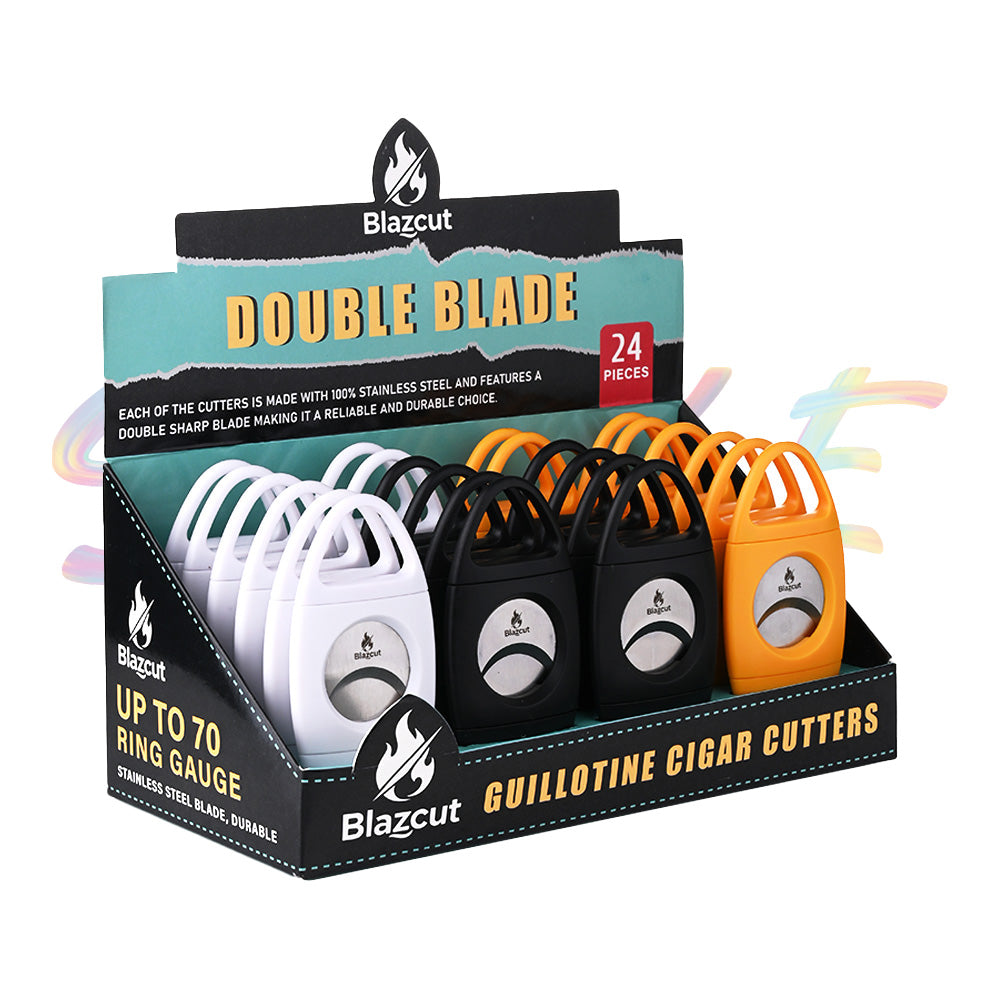 Blazcut Matte Double Blade Cigar Cutter BS022 - Smoke Tech One LLC