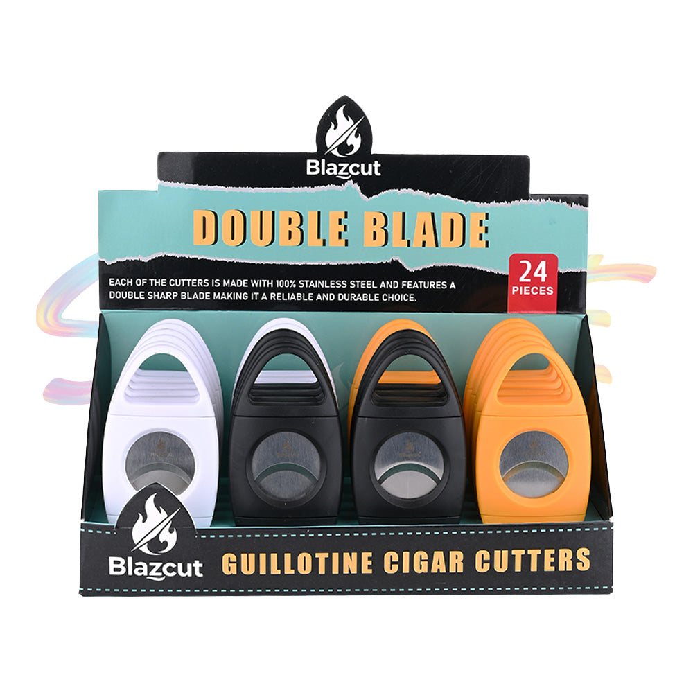 Blazcut Matte Double Blade Cigar Cutter BS022 - Smoke Tech One LLC