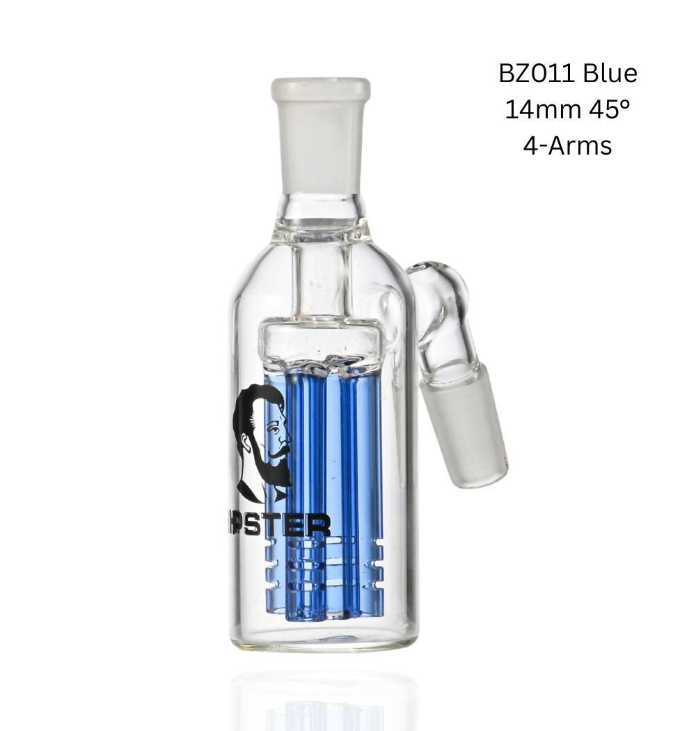 Ash Catcher 4 Arms - 14mm 45° (BZ011) Blue