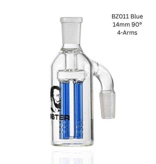 Ash Catcher 4 Arms - 14mm 90° (BZ011) Blue