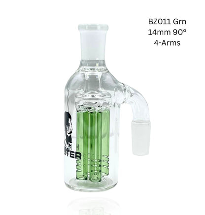 Ash Catcher 4 Arms - 14mm 90° (BZ011) Green