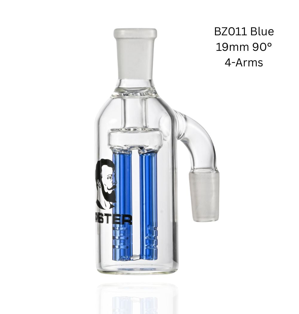 Ash Catcher 4 Arms - 19mm 90° (BZ011) Blue