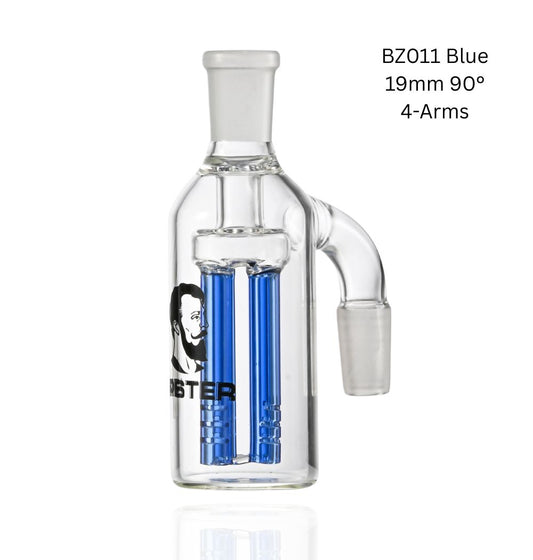 Ash Catcher 4 Arms - 19mm 90° (BZ011) Blue