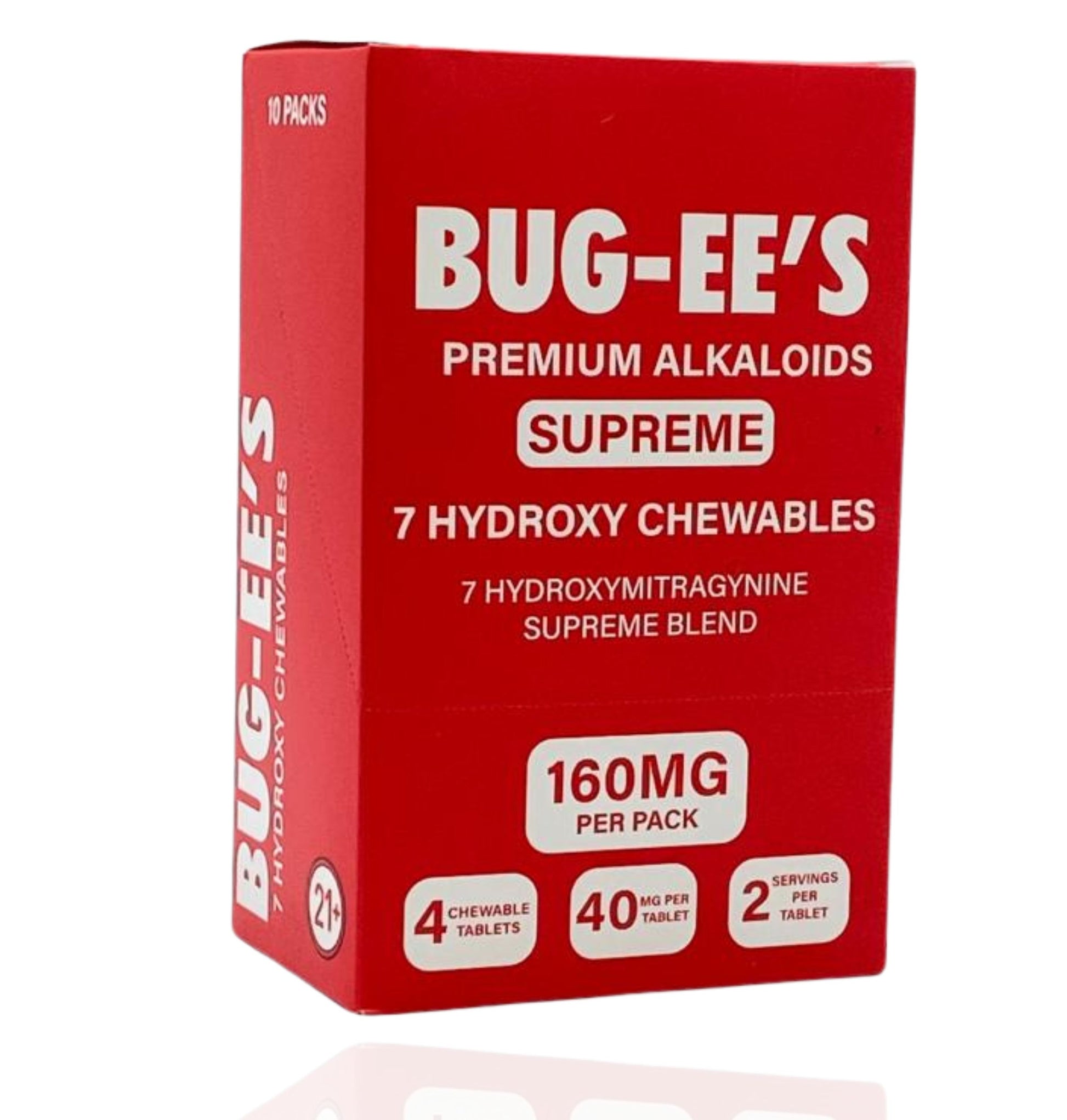 BUG-EE's Supreme 7-OH Hydroxy Alkaloid Kratom Tablets - Smoke Tech One LLC