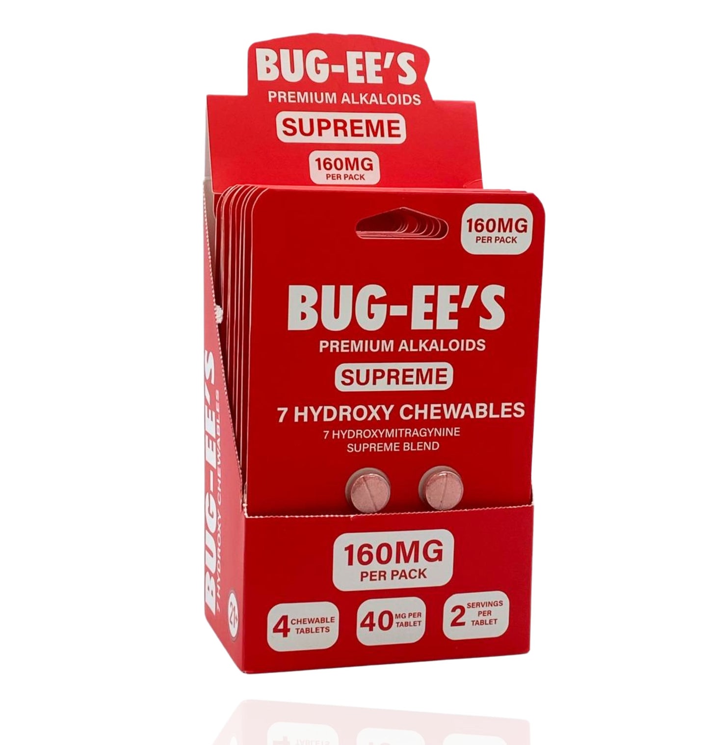 BUG-EE's Supreme 7-OH Hydroxy Alkaloid Kratom Tablets - Smoke Tech One LLC