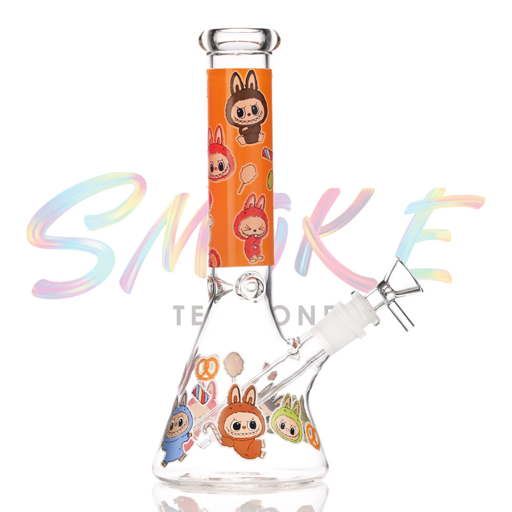 10 Inch Glow-in-the-Dark Character Glass Water Pipe CH004