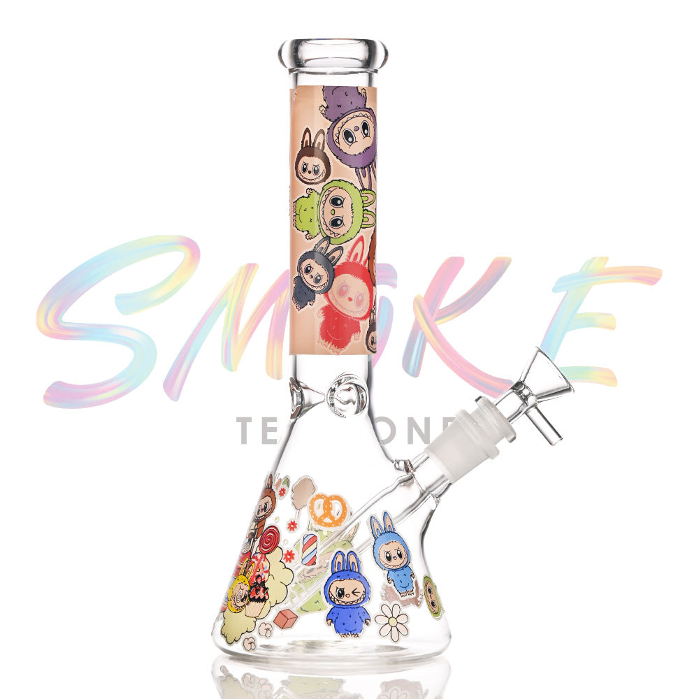 10 Inch Glow-in-the-Dark Character Glass Water Pipe CH004