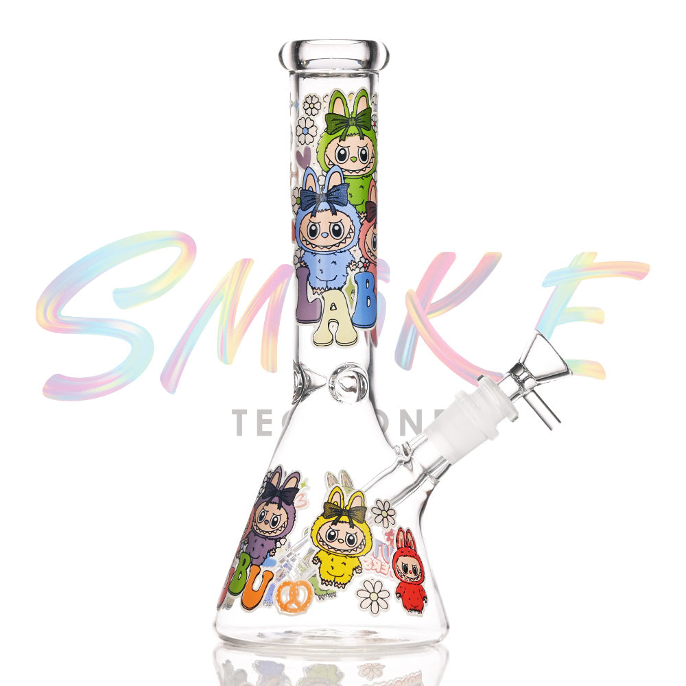 10 Inch Glow-in-the-Dark Character Glass Water Pipe CH004