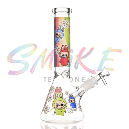 10 Inch Glow-in-the-Dark Character Glass Water Pipe CH004